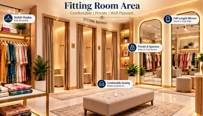 Luxurious Boutique Fitting Room Interior