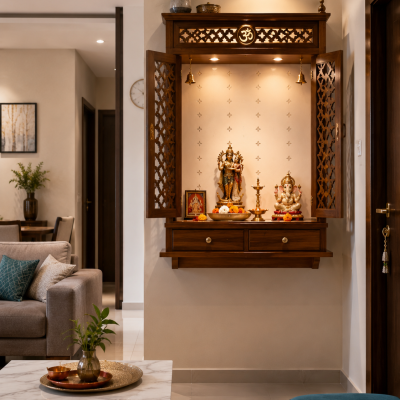 Pooja Room Placement in a Flat