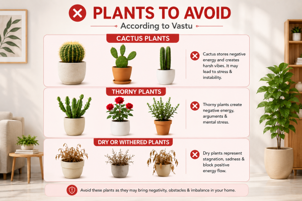 plants to Avoid indoor vastu